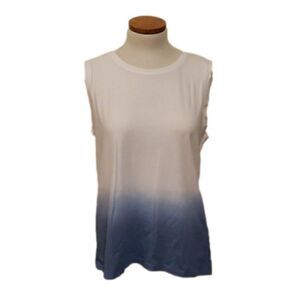 Caslon Womens Dip Dye Tank Size Small‎ Blue Ombre High Neck Size Small NWOT